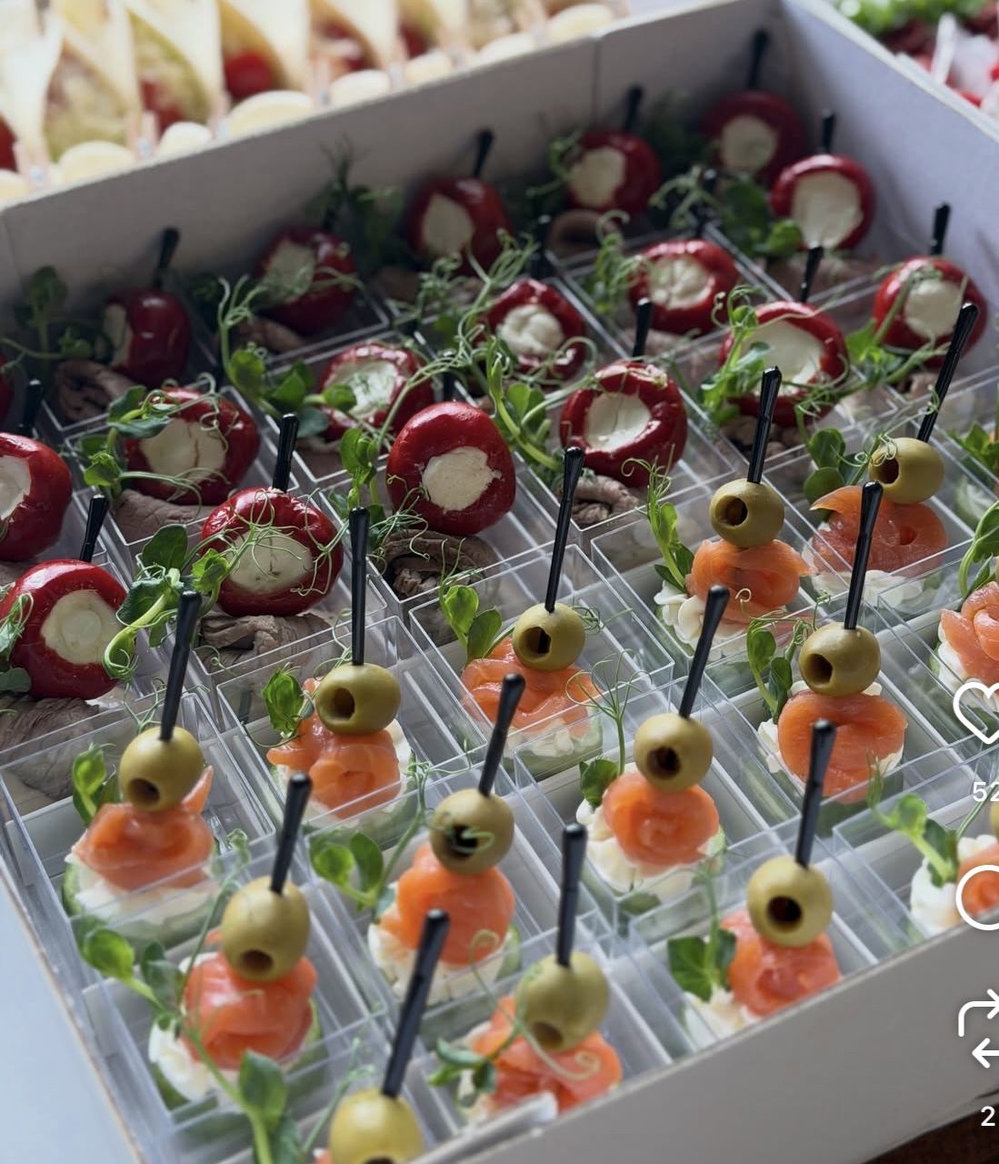 Greek Salad Cups & Caprese Skewers