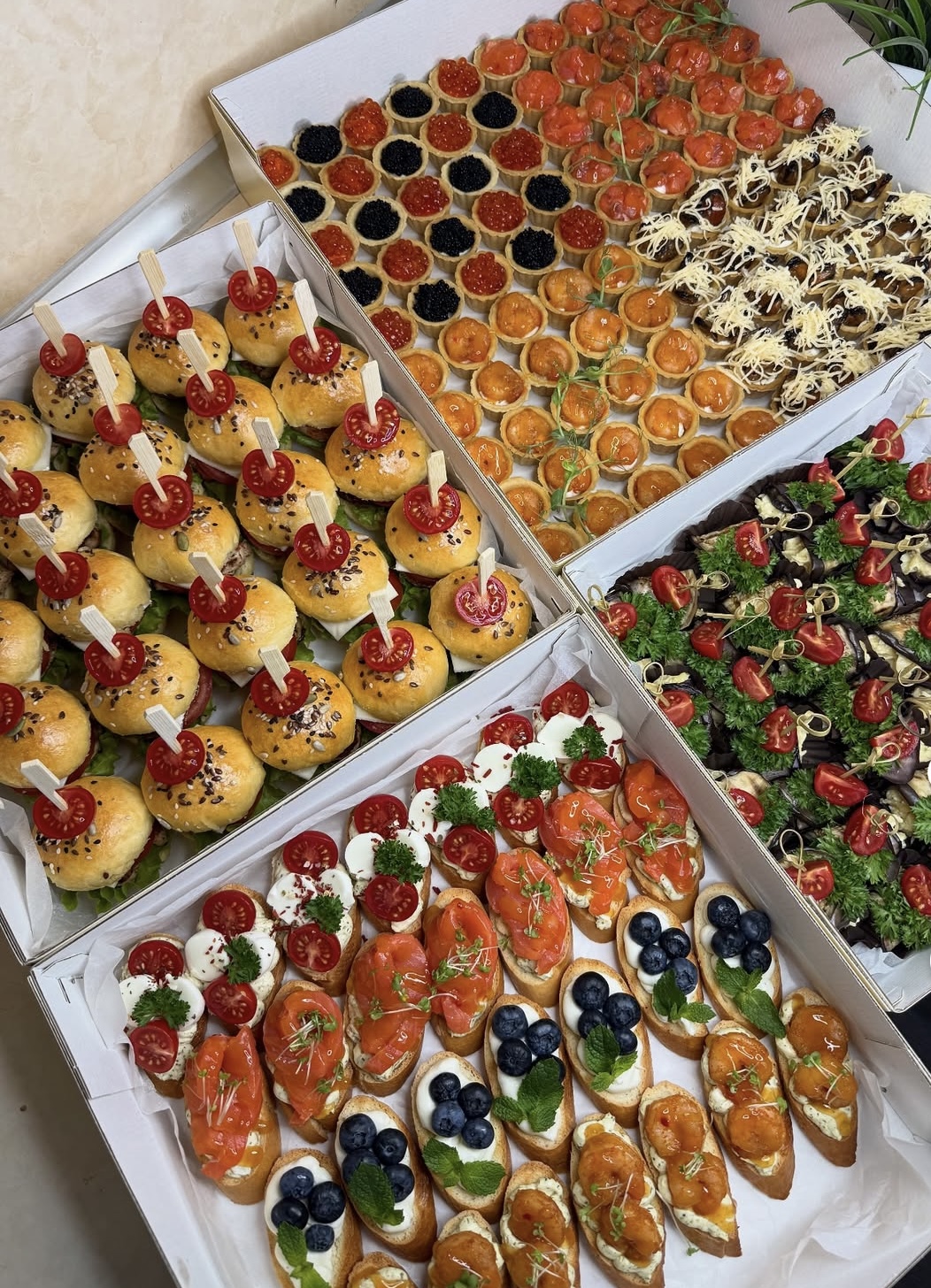 Handcrafted party tarts